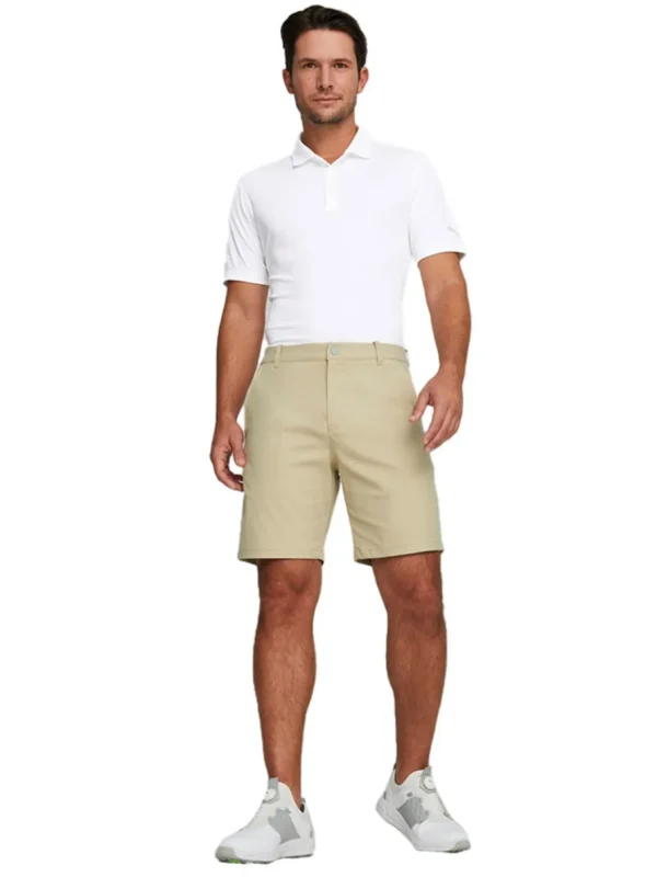 Men Puma Shorts< Dealer 8-Inch Golf Shorts - Alabaster