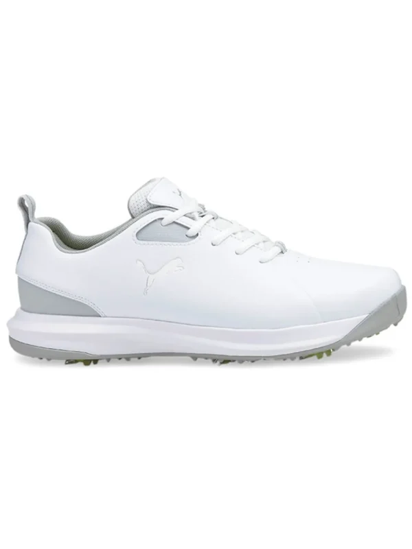 Men Puma Mens Golf Shoes< Fusion Fx Wide Golf Shoes - White/ Silver/High Rise