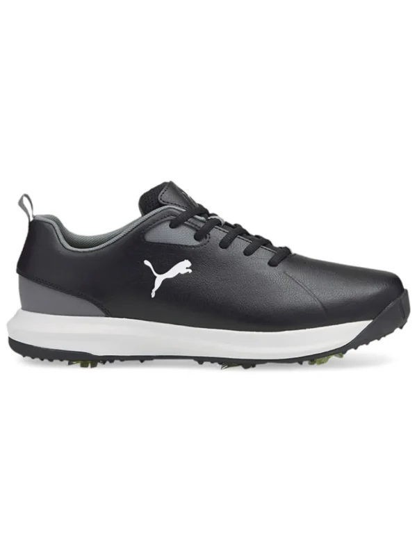 Men Puma Mens Golf Shoes< Fusion Fx Wide Golf Shoes - Black/ Silver/Quiet Shade