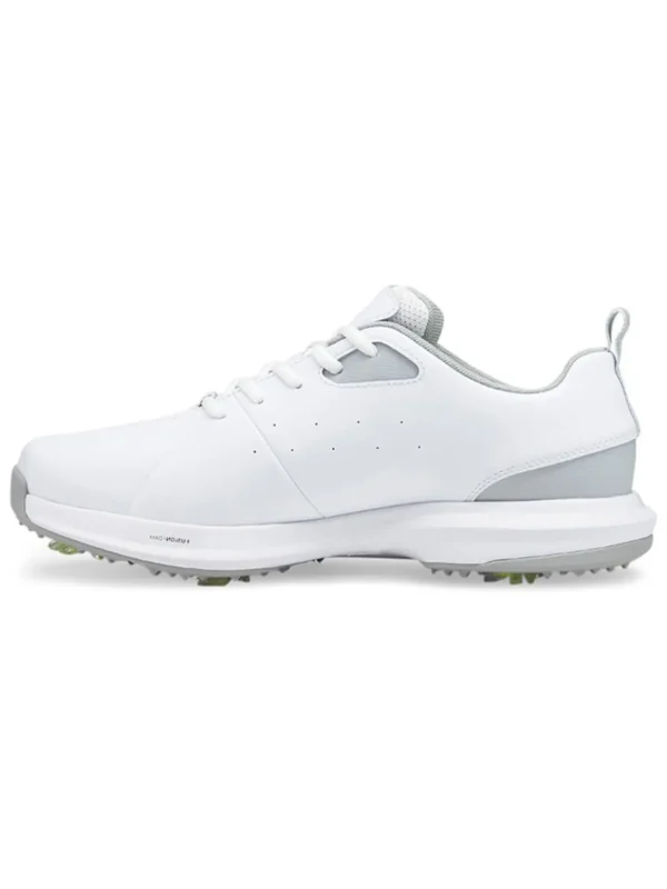 Men Puma Mens Golf Shoes< Fusion Fx Wide Golf Shoes - White/ Silver/High Rise