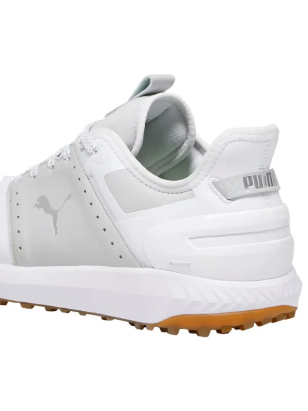 Men Puma Mens Golf Shoes< Ignite Elevate Crafted Golf Shoes - White/Ash Grey