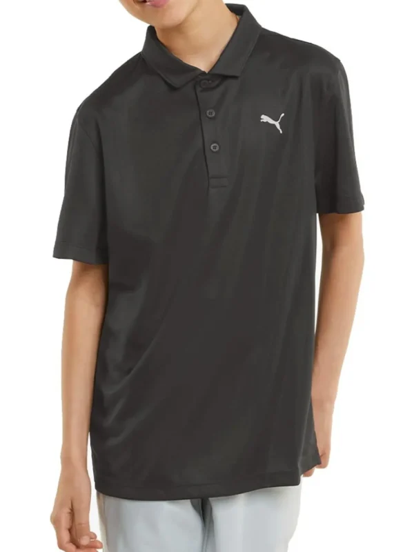 Kids Puma Shirts< Jr Boys Essential Polo - Black