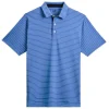 Kids Puma Shirts< Jr Boy'S Mattr Tucker Golf Polo - Festive Blue/White Glow