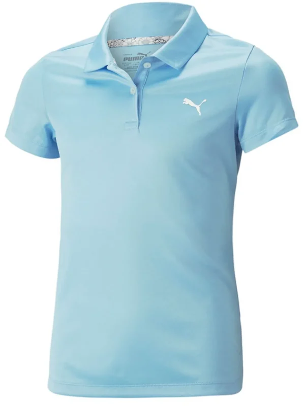 Kids Puma Shirts< Jr Girls Essential Golf Polo - Day Dream