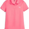 Kids Puma Shirts< Jr Girls Essential Golf Polo - Strawberry Burst