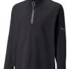 Kids Puma Outerwear< Junior Boys Gamer 1/4 Zip - Black