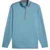 Men Puma Jumpers< Lightweight 1/4 Zip - Bold Blue/Slate Sky