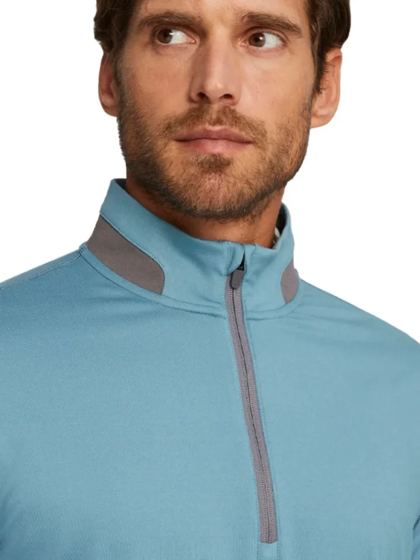 Men Puma Jumpers< Lightweight 1/4 Zip - Bold Blue/Slate Sky