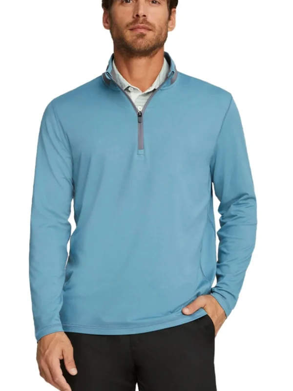 Men Puma Jumpers< Lightweight 1/4 Zip - Bold Blue/Slate Sky