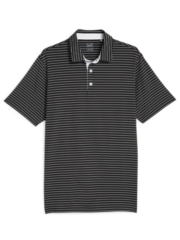 Men Puma Shirts< Mattr Tucker Polo - Black/White Glow