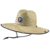 Puma Hats< Straw Sunbucket P Hat - Bright White/Navy Blazer