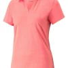 Women Puma Shirts< Women'S Cloudspun Coast Golf Polo - Loveable Heather