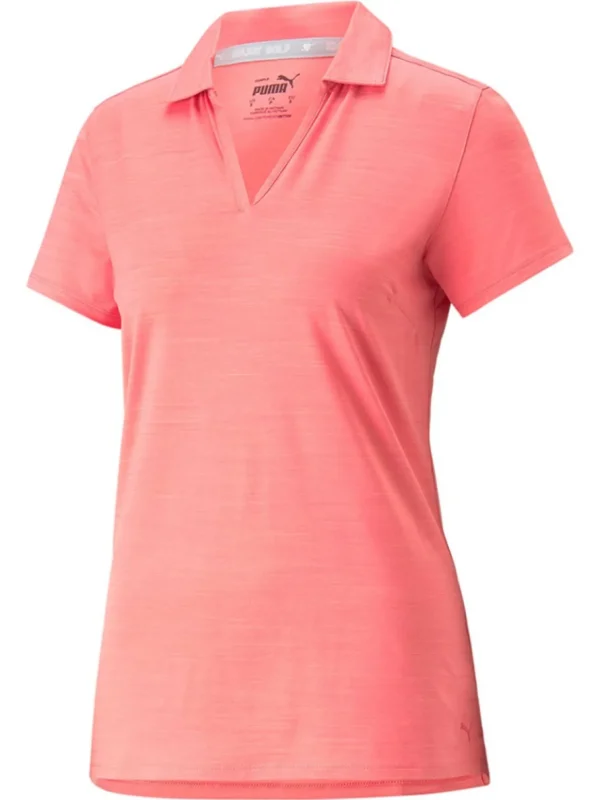 Women Puma Shirts< Women'S Cloudspun Coast Golf Polo - Loveable Heather