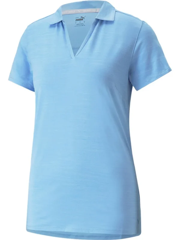 Women Puma Shirts< Women'S Cloudspun Coast Golf Polo - Day Dream Heather