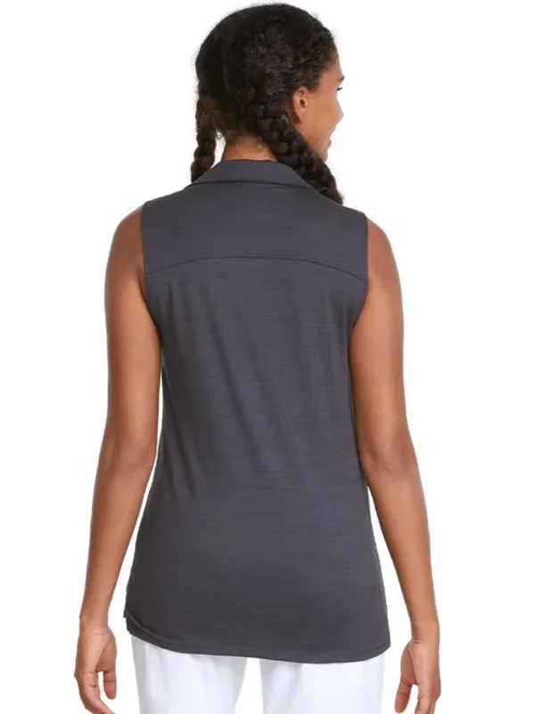 Women Puma Shirts< Women'S Cloudspun Coast Sleeveless Golf Polo - Navy Blazer