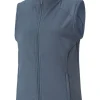 Women Puma Vests< Women'S Cloudspun Heather Full Zip Golf Vest - Evening Sky Heather