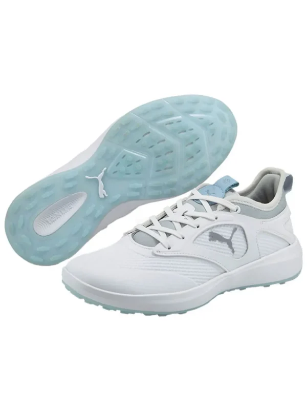 Women Puma Womens Golf Shoes< Women'S Ignite Malibu Golf Shoes - White/ Silver/Lucite