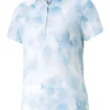 Women Puma Shirts< Women'S Mattr Cloudy Golf Polo - Day Dream