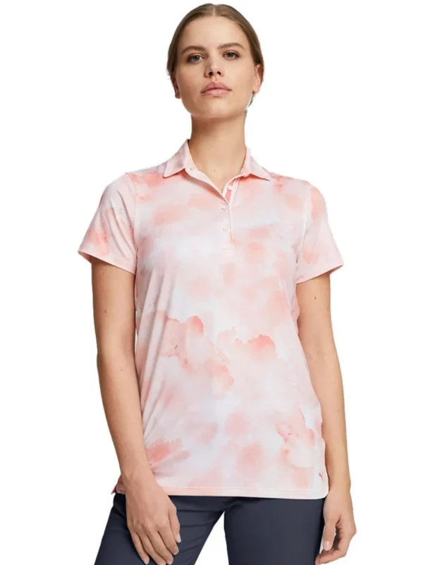 Women Puma Shirts< Women'S Mattr Cloudy Golf Polo - Loveable