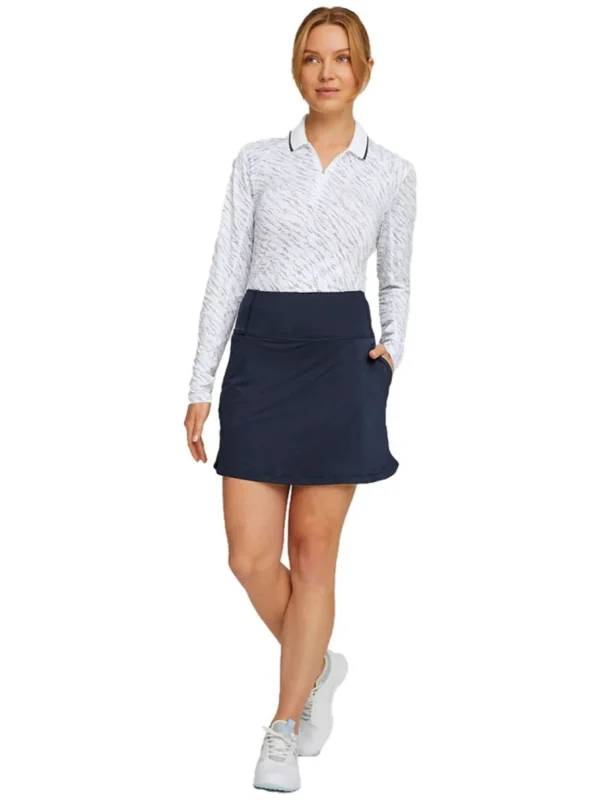 Women Puma Skorts & Dresses< Women'S Pwrmesh Golf Skort - Navy Blazer