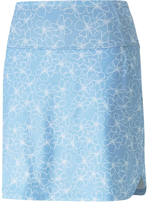 Women Puma Skorts & Dresses< Women'S Pwrmesh Island Flower Skort - Day Dream/Bright White