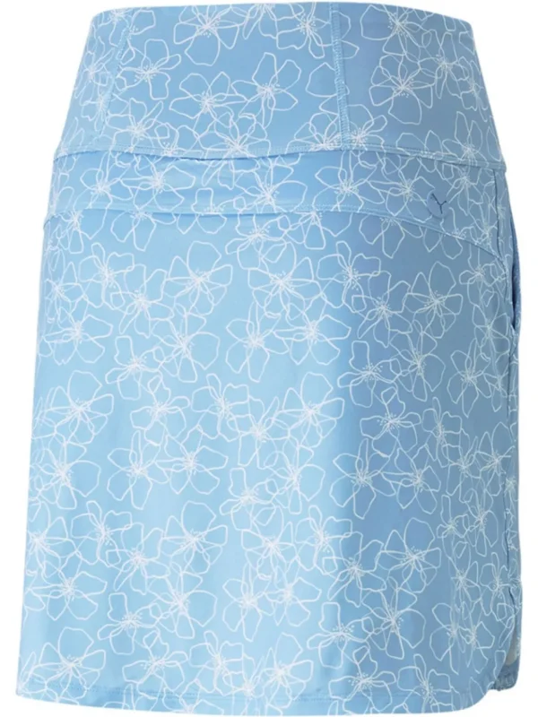 Women Puma Skorts & Dresses< Women'S Pwrmesh Island Flower Skort - Day Dream/Bright White