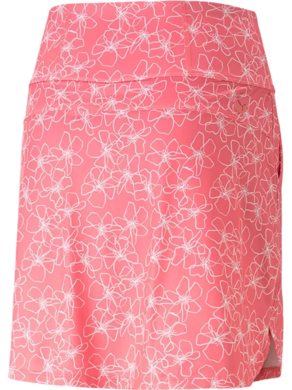 Women Puma Skorts & Dresses< Women'S Pwrmesh Island Flower Skort - Loveable/Bright White