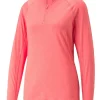 Women Puma Shirts< Women'S Youv Golf 1/4 Zip - Loveable Heather