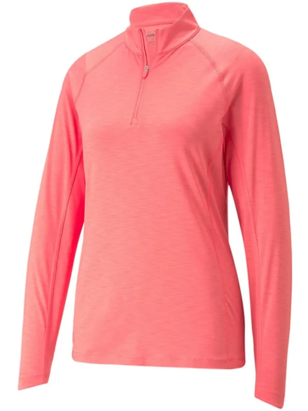 Women Puma Shirts< Women'S Youv Golf 1/4 Zip - Loveable Heather