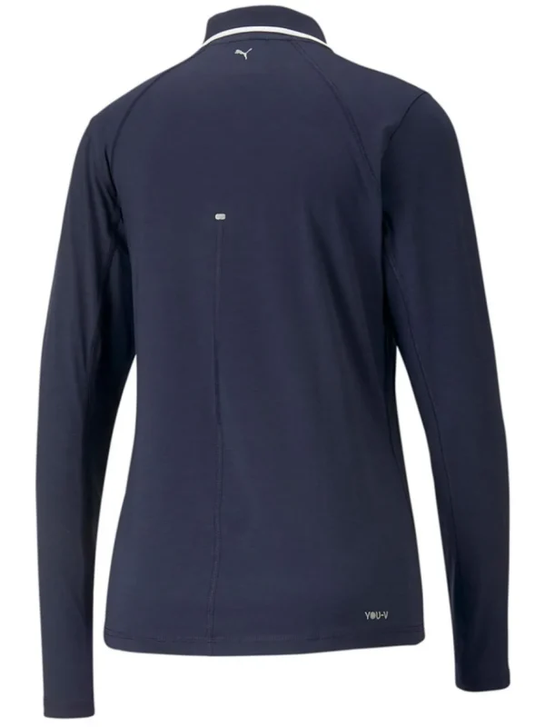 Women Puma Shirts< Women'S Youv Ls Golf Polo - Navy Blazer Heather