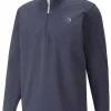 Men Puma Jumpers< X Arnold Palmer Cloudspun Castle Quarter-Zip - Navy Blazer Heather