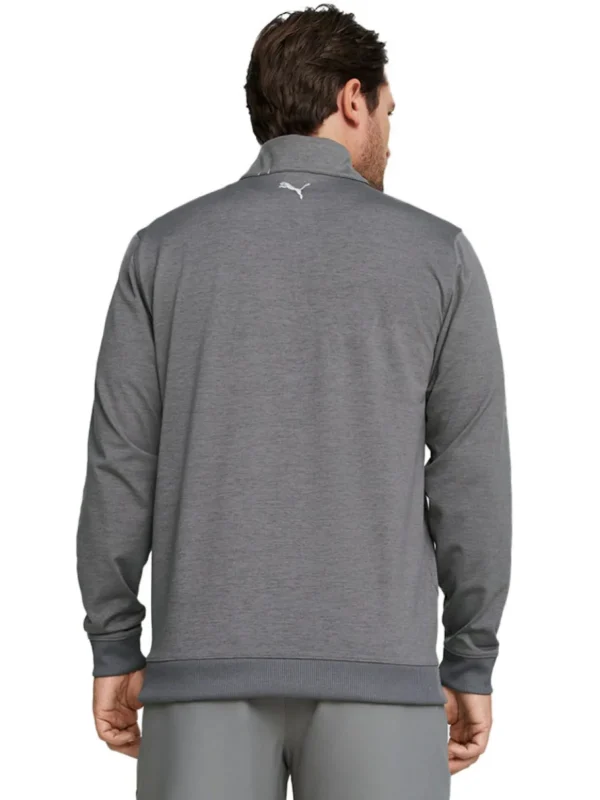 Men Puma Jumpers< X Arnold Palmer Cloudspun Castle Quarter-Zip - Quiet Shade Heather