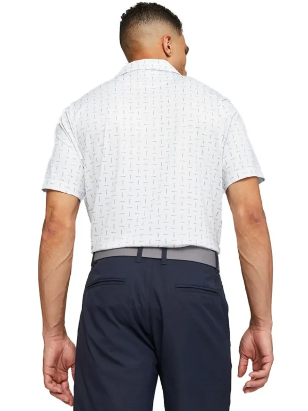 Men Puma Shirts< X Arnold Palmer Dash Polo - White Glow/Navy Blazer