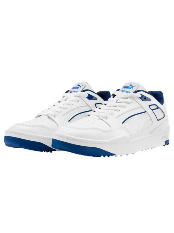 Men Puma Mens Golf Shoes< X Hoops Slipstream G Golf Shoes - White/Clyde Royal