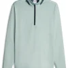 Men Puma Jumpers< X Liberty 1/4 Zip - Green Fog/Navy Blazer