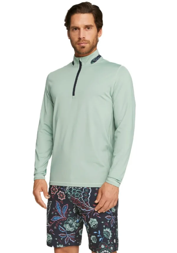 Men Puma Jumpers< X Liberty 1/4 Zip - Green Fog/Navy Blazer