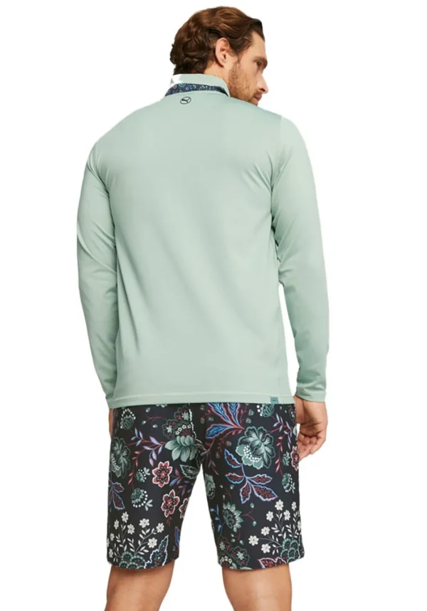 Men Puma Jumpers< X Liberty 1/4 Zip - Green Fog/Navy Blazer