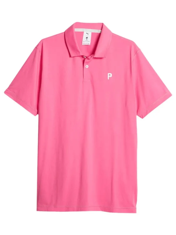 Men Puma Shirts< X Palm Tree Crew Golf Polo - Charming Pink