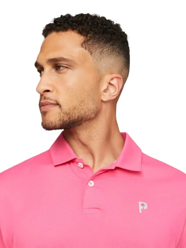 Men Puma Shirts< X Palm Tree Crew Golf Polo - Charming Pink