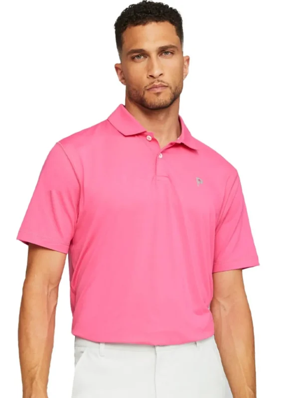 Men Puma Shirts< X Palm Tree Crew Golf Polo - Charming Pink