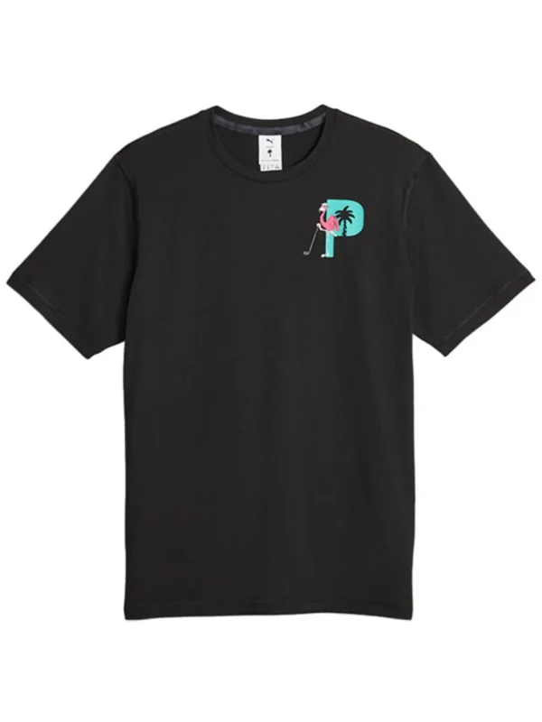 Men Puma Shirts< X Palm Tree Crew Graphic Tee - Black