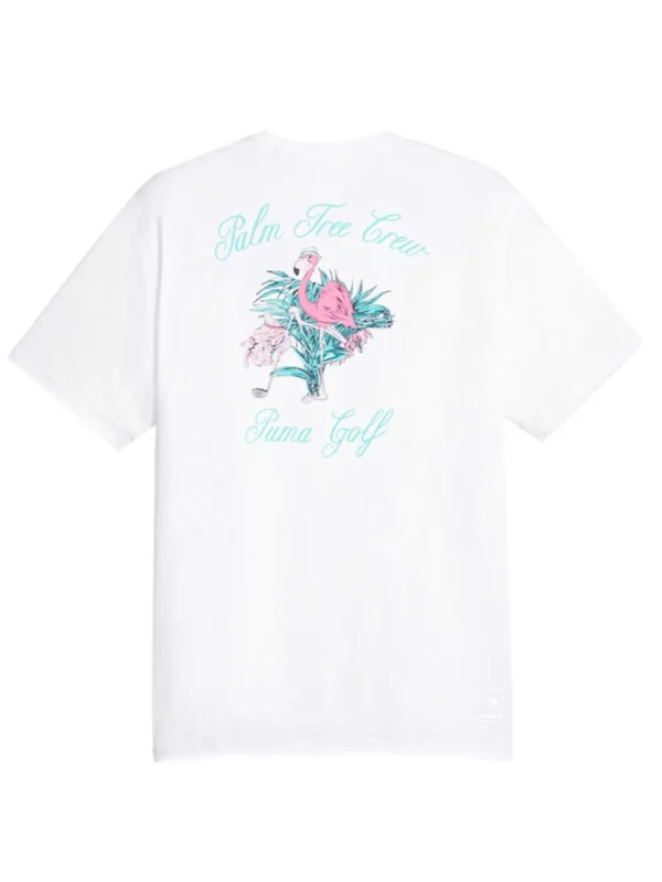 Men Puma Shirts< X Palm Tree Crew Graphic Tee - White Glow