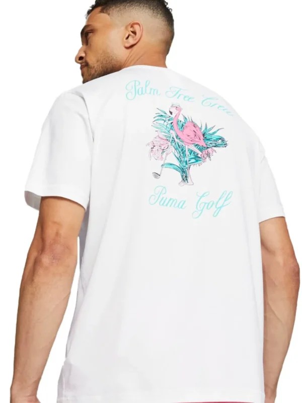 Men Puma Shirts< X Palm Tree Crew Graphic Tee - White Glow