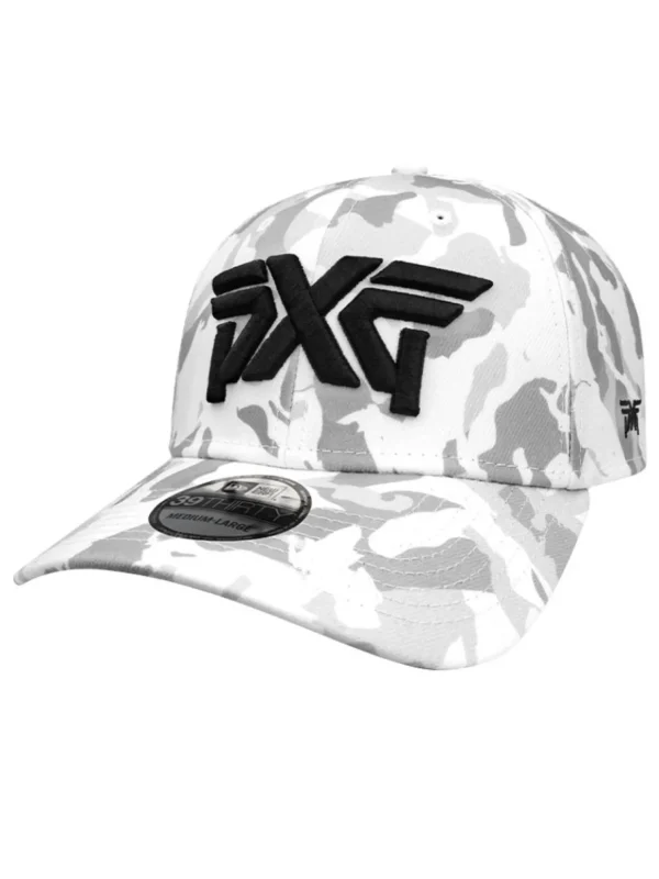 PXG Caps< Fairway Camo 39Thirty Cap - White