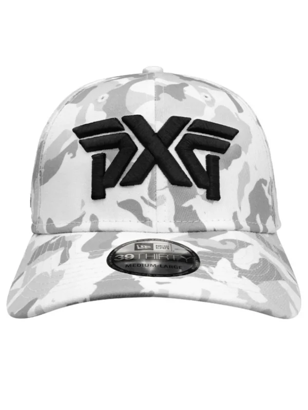 PXG Caps< Fairway Camo 39Thirty Cap - White