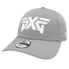 PXG Caps< 9Forty Faceted Logo Adjustable Strapback Cap - Grey