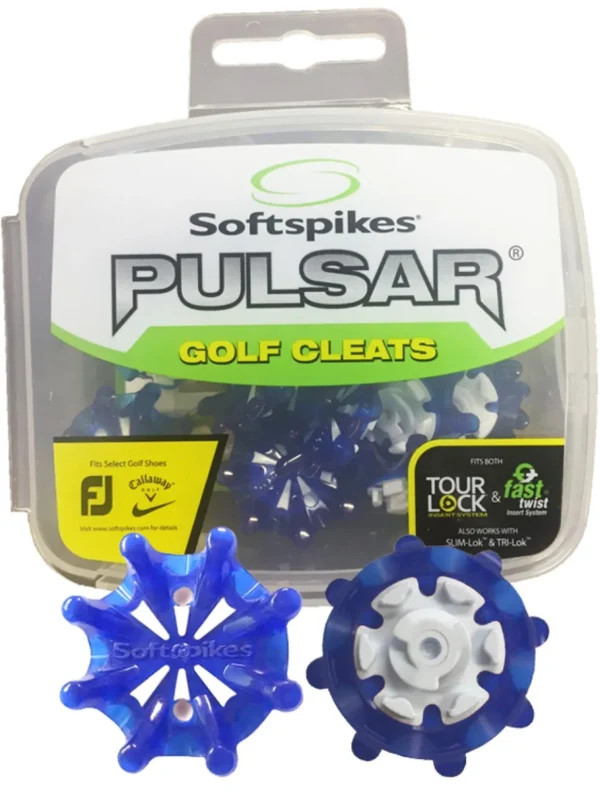 SoftSpikes Shoe Accessories< Pulsar Golf Cleats Tour Lock Blue