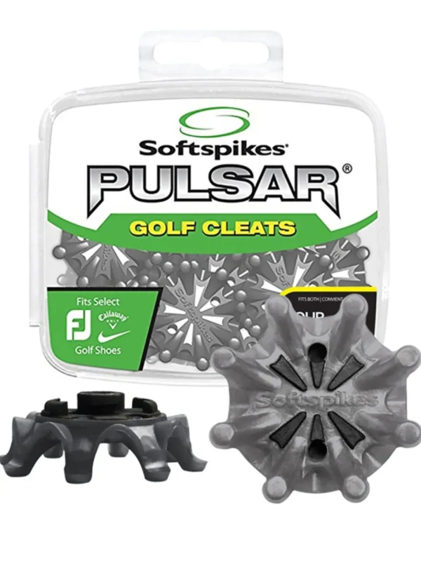 SoftSpikes Shoe Accessories< Pulsar Golf Cleats Tour Lock Silver