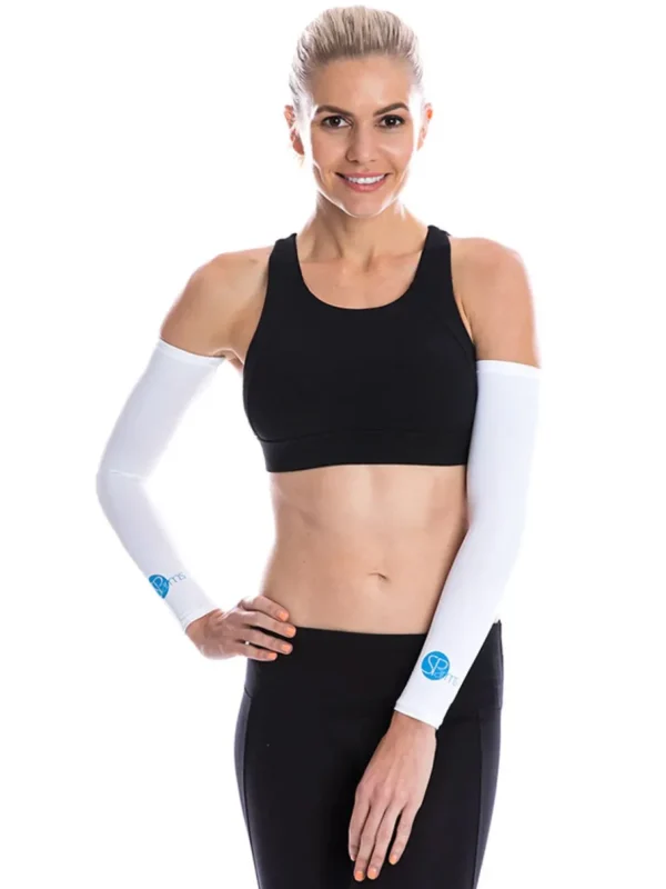 SParms Sleeves< Sun Protection Arm Sleeves - White