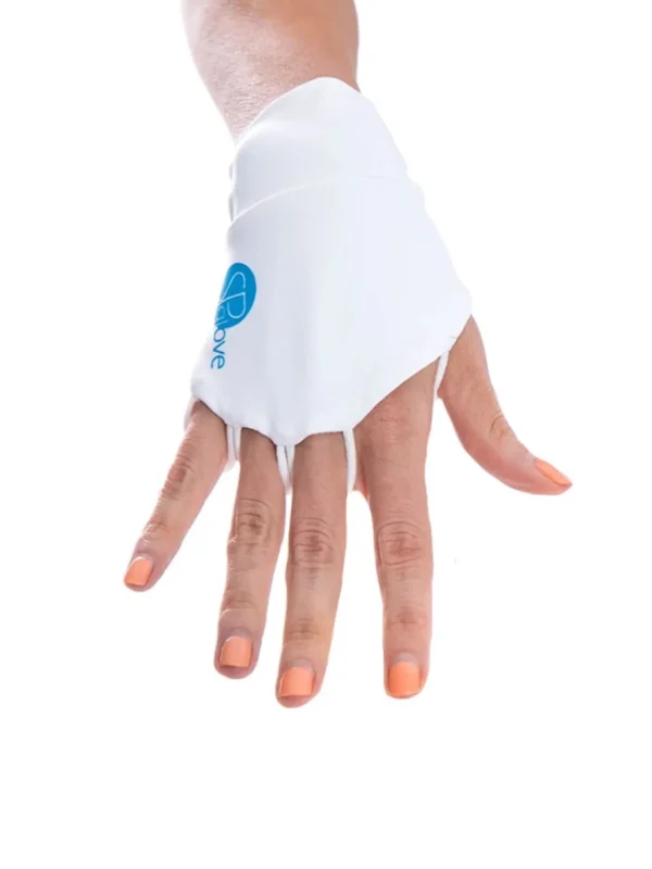 SParms Sleeves< Sun Protection Palmless Gloves - White